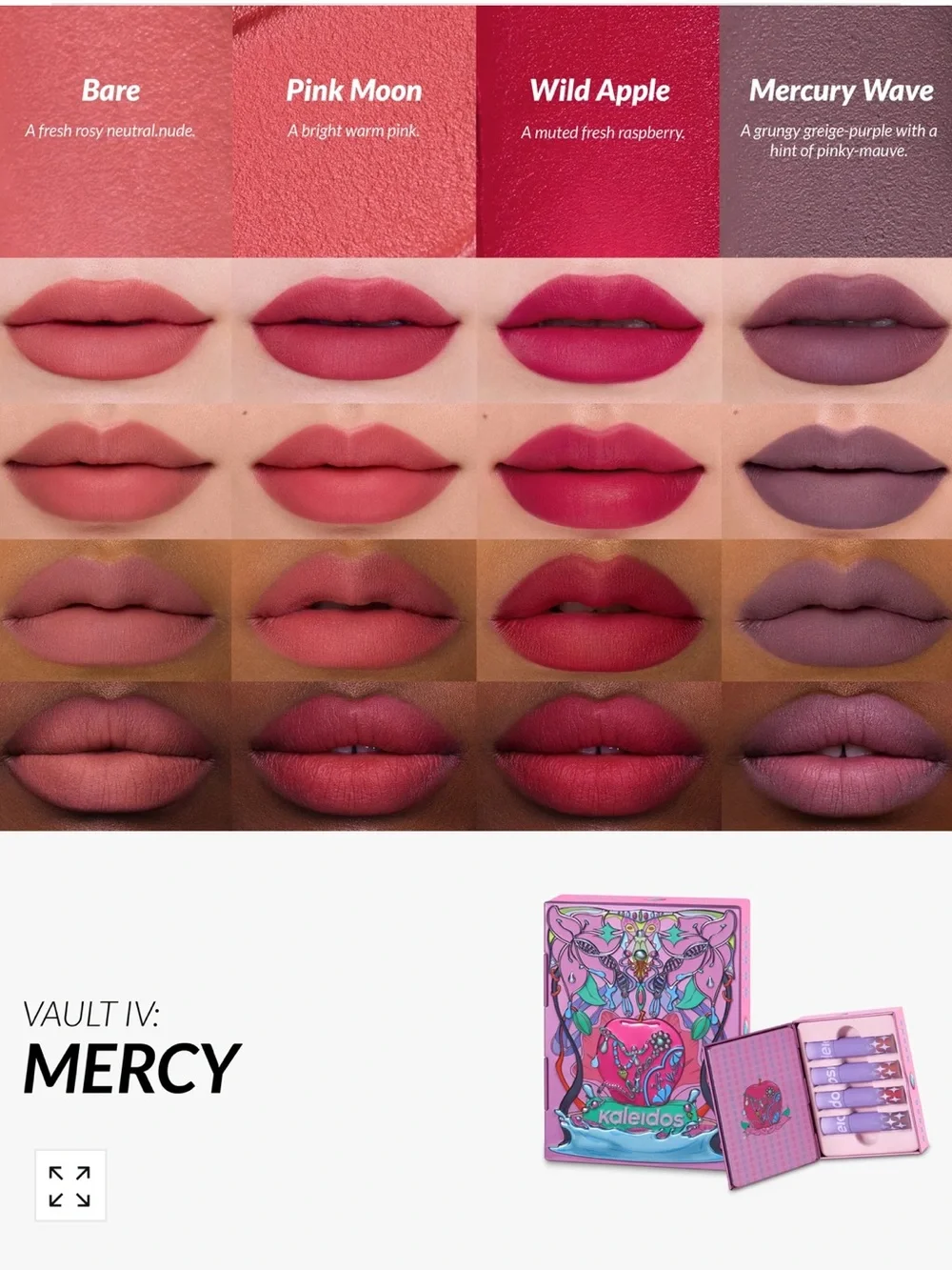 19 Kaleidos Cloud Lab Lip Clay Lipsticks New FullSz